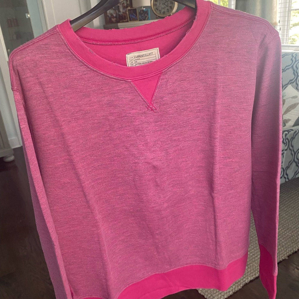 CURRENT/ELLIOTT sweatshirt size 2 (true to M/L) in pink